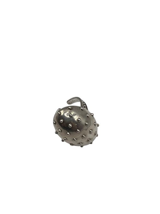 Textured Silver Dome Ring