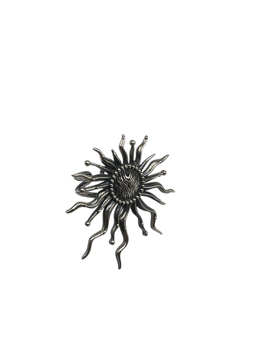Sunburst Silver Ring