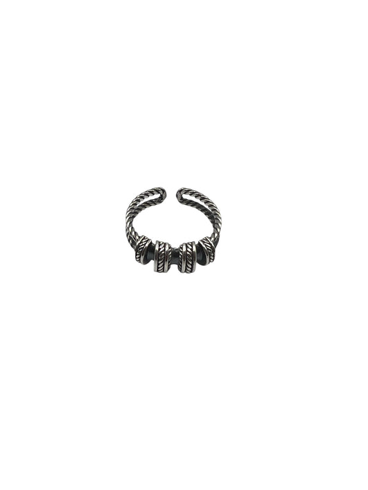Silver Rope Accent Ring