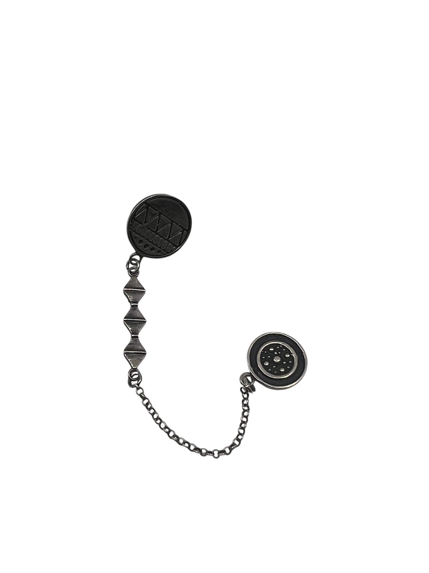 Unity Chain Silver Earring