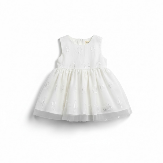 White Alphabet Dress