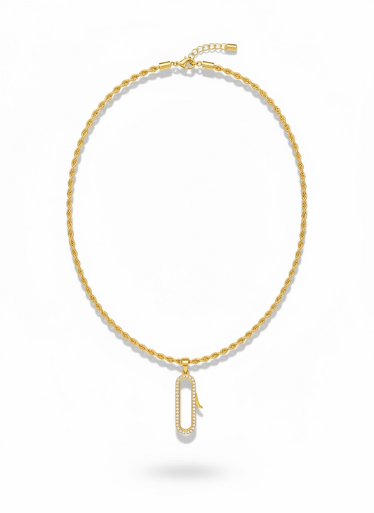 Custom Charm Holder Necklace – Armenian Alphabet Initials, Heart Charms & Personalized Name Pendant