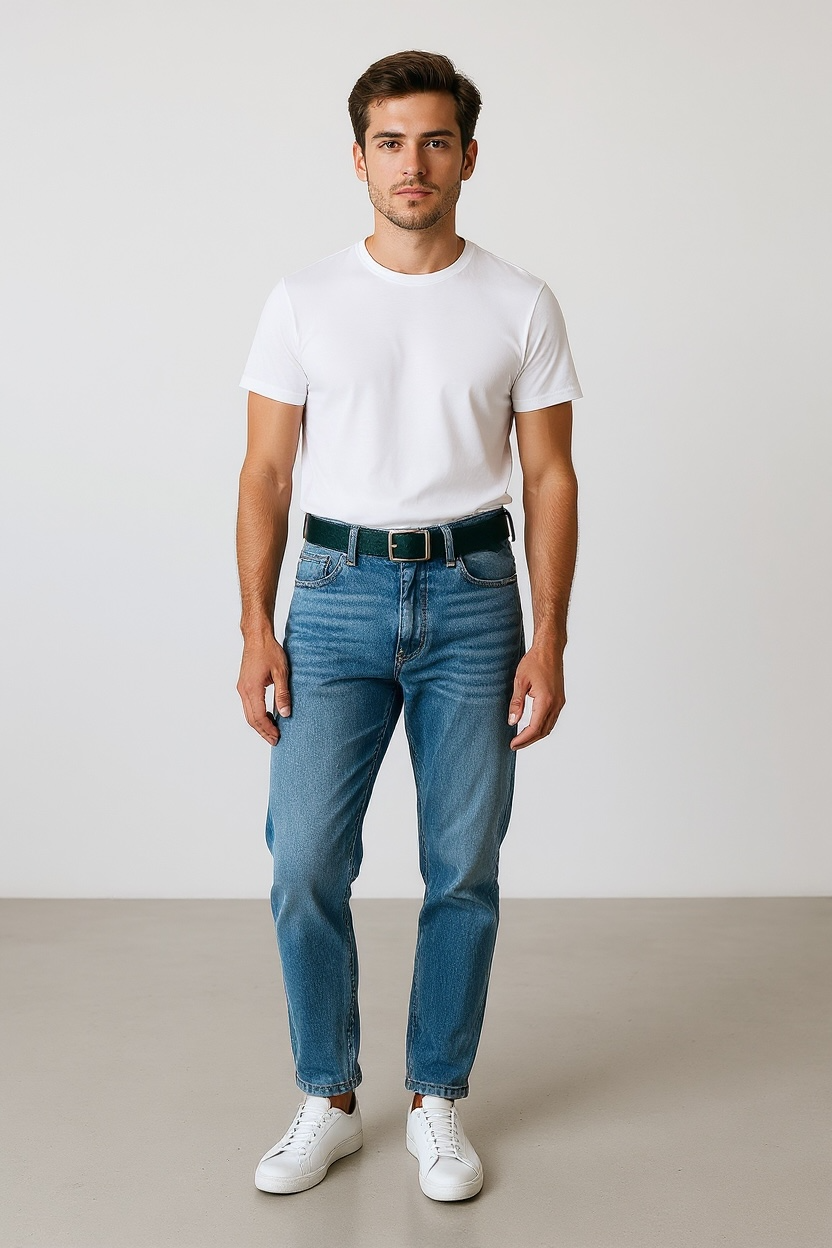 Eternity Classic Leather Belt - Green