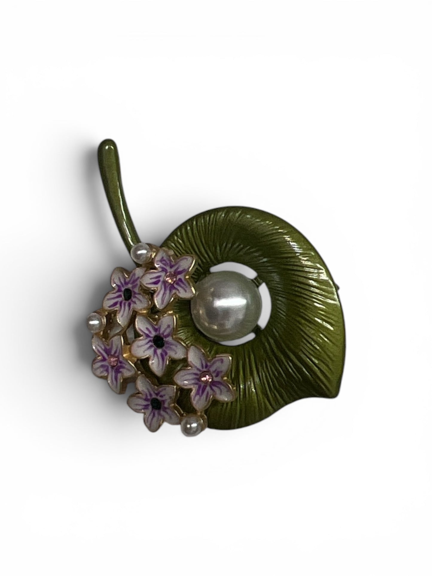 Pearl Blossom Lily Brooch Pin