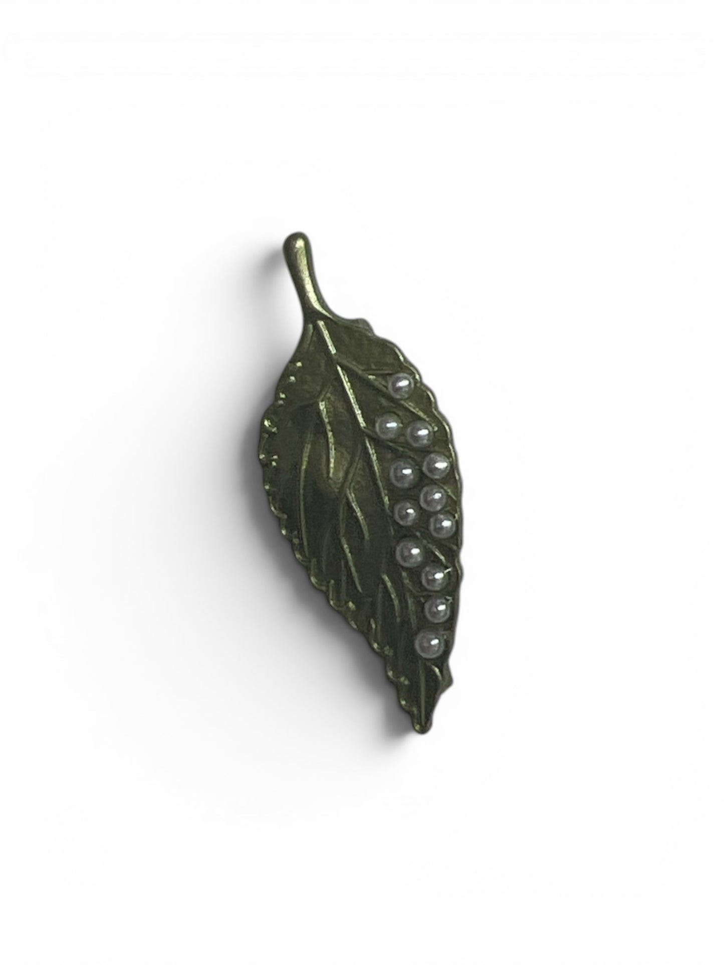 Pearl Leaf Brooch