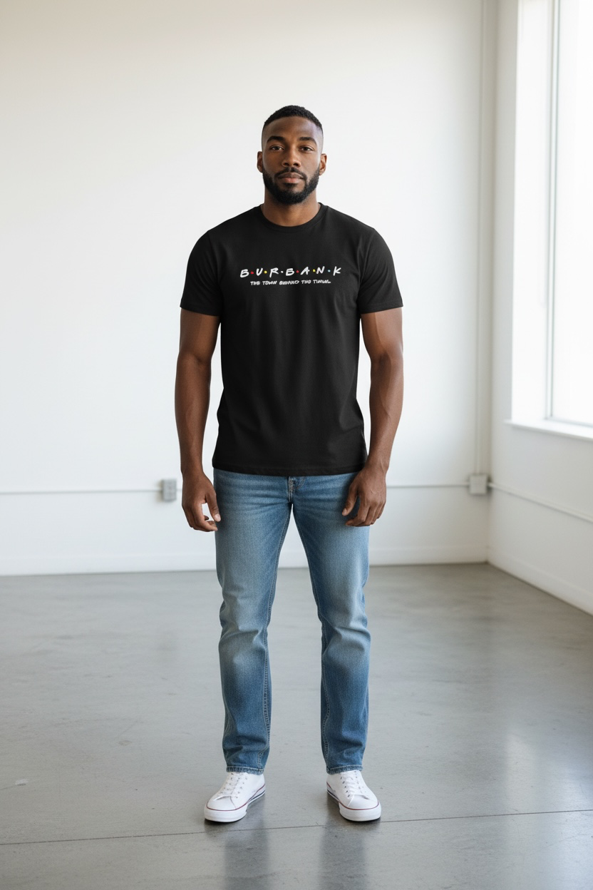 Town Behind the Tinsel V-Neck Shirt