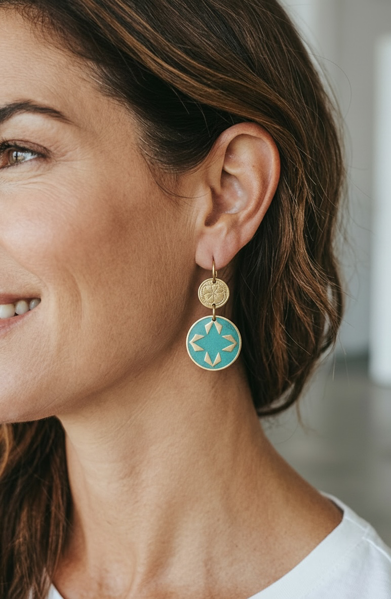 Double Circle Earrings
