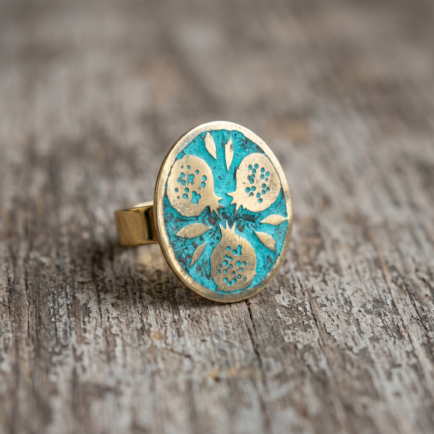 Round Pomegranate Ring