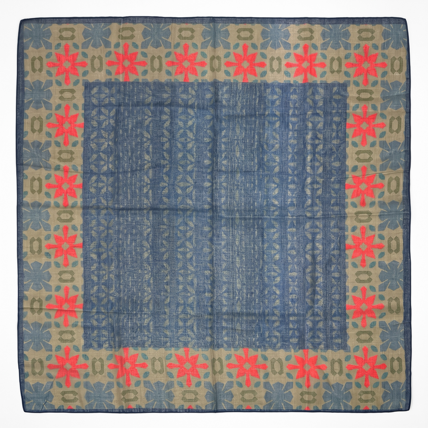 Armenian Geometric Cotton Scarf