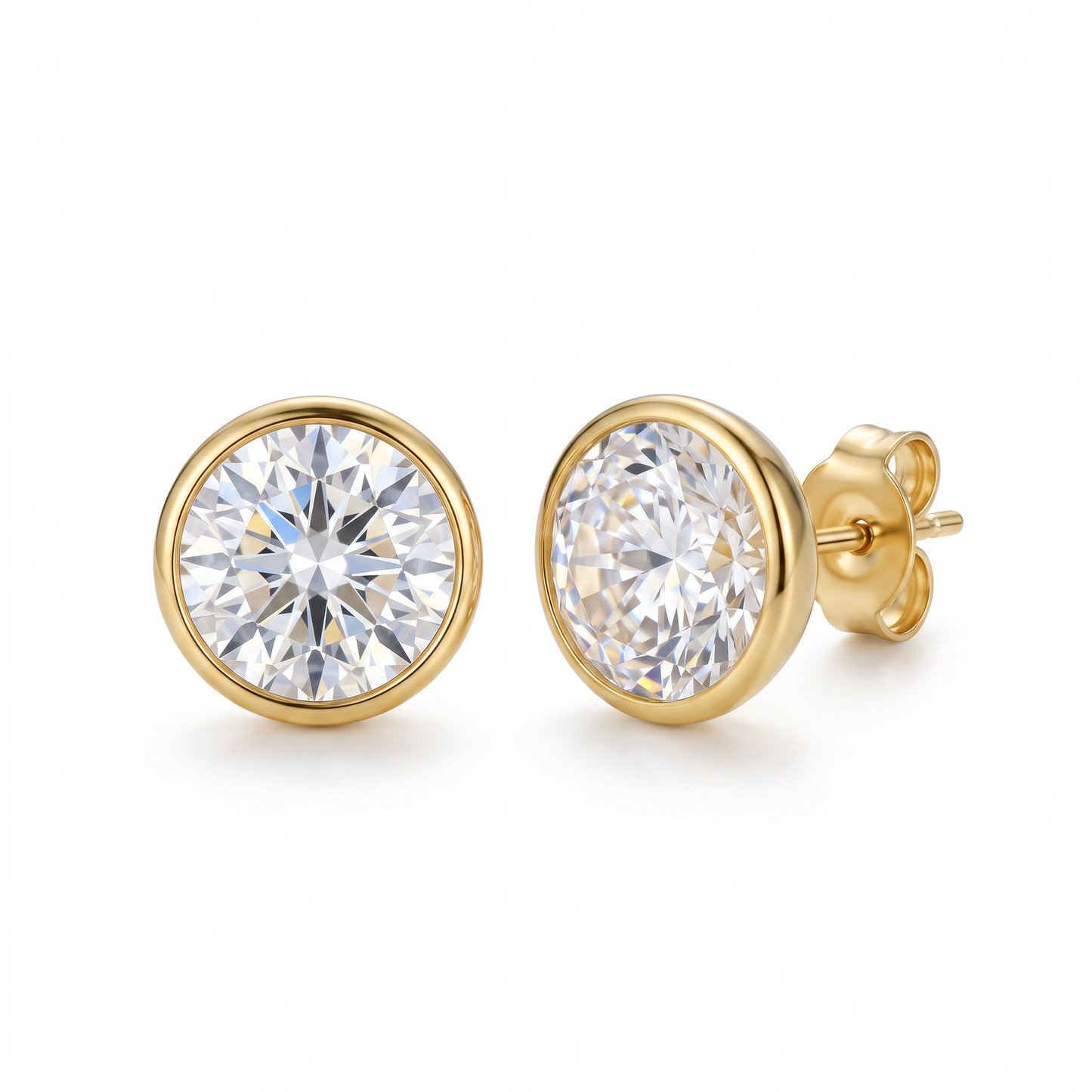 Gem stud earrings