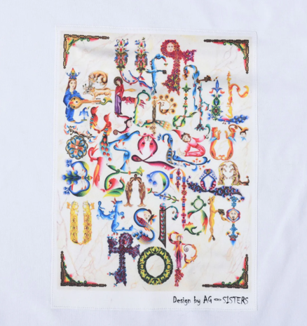 White Alphabet T-shirt