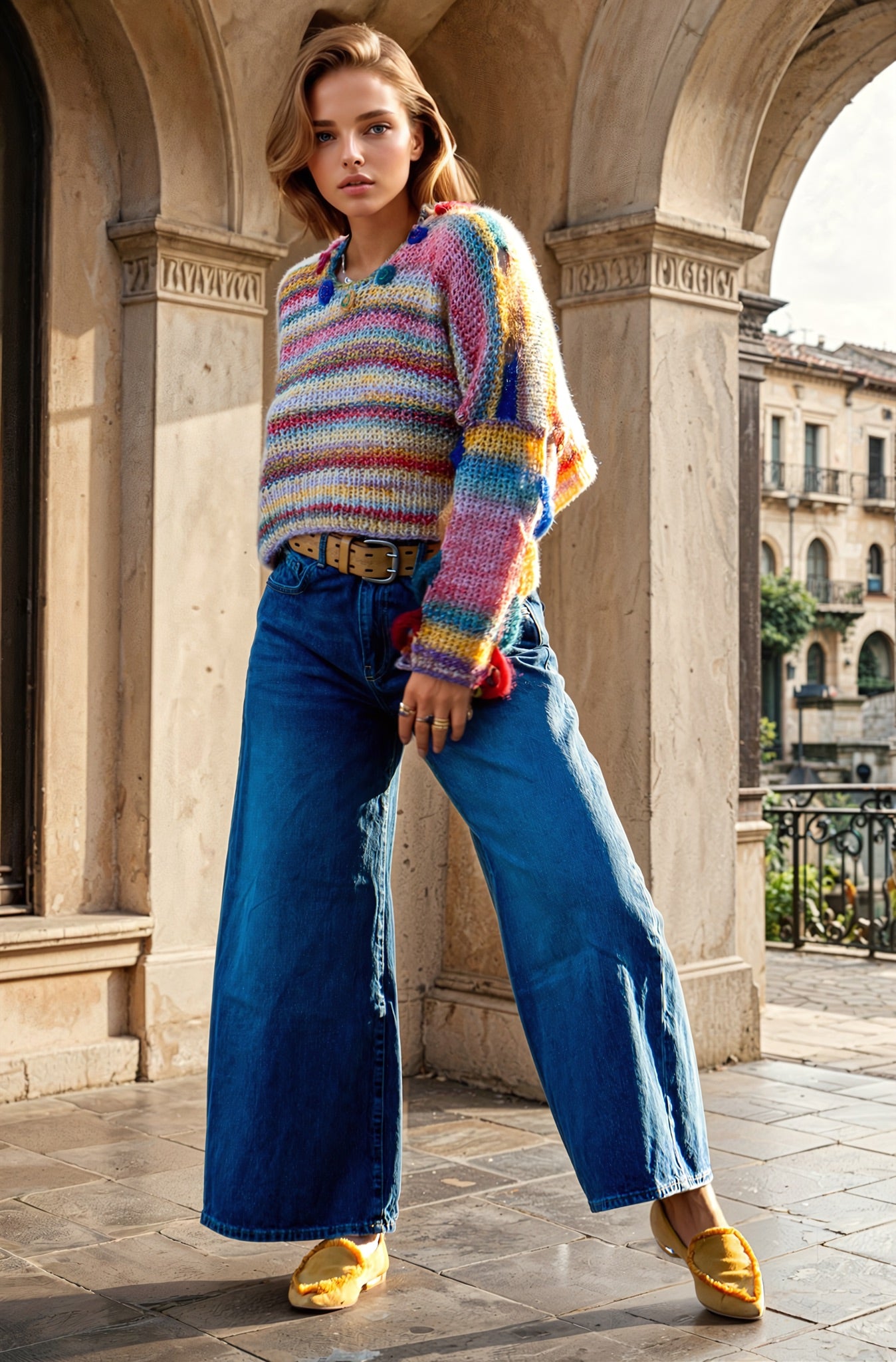 Sunshine Flowers Sweater