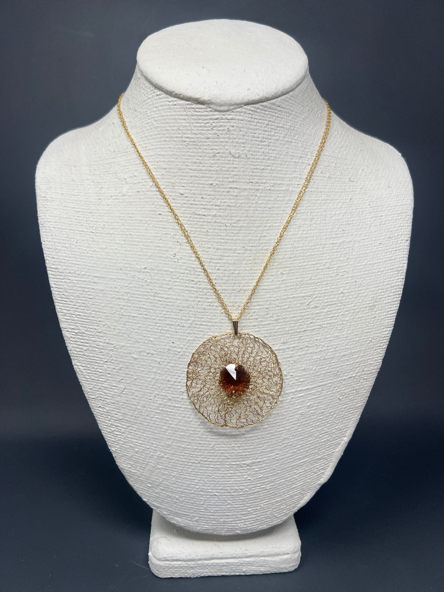 Swarovski Circle Pendant Necklace