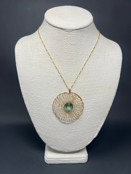 Swarovski Circle Pendant Necklace