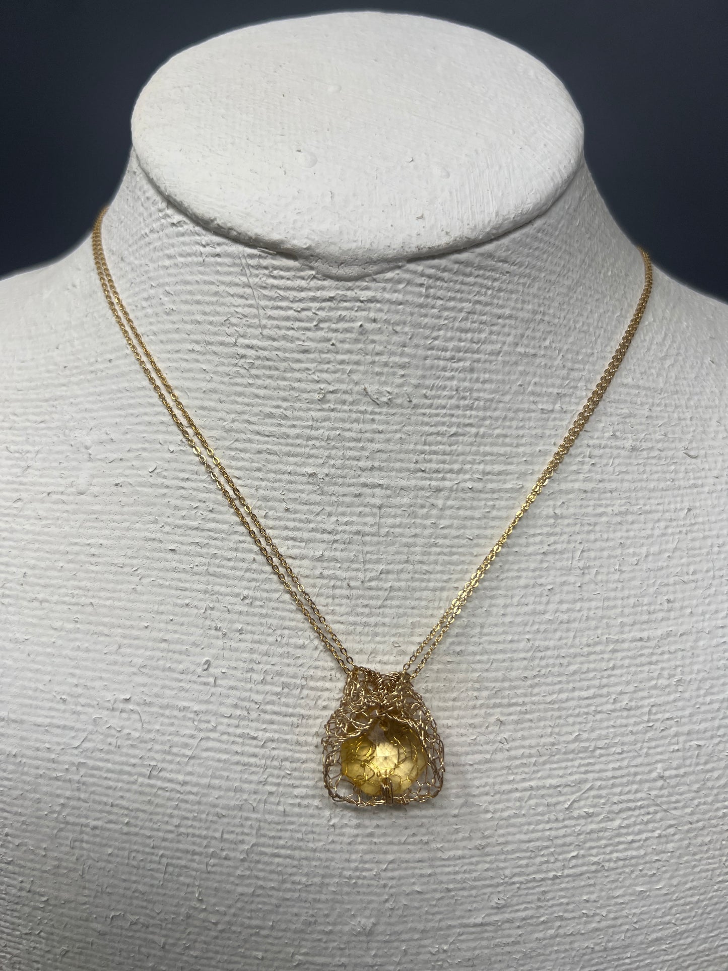 Basket Pendant Necklace