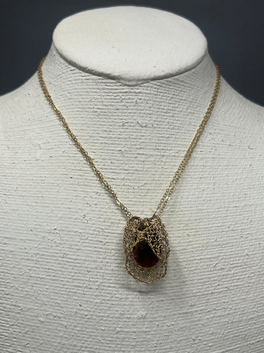 Basket Pendant Necklace