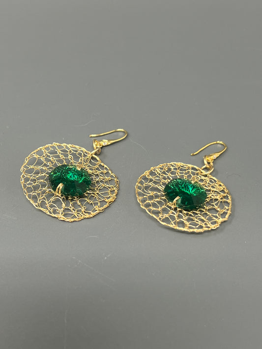 Swarovski Crystal Circle Earrings