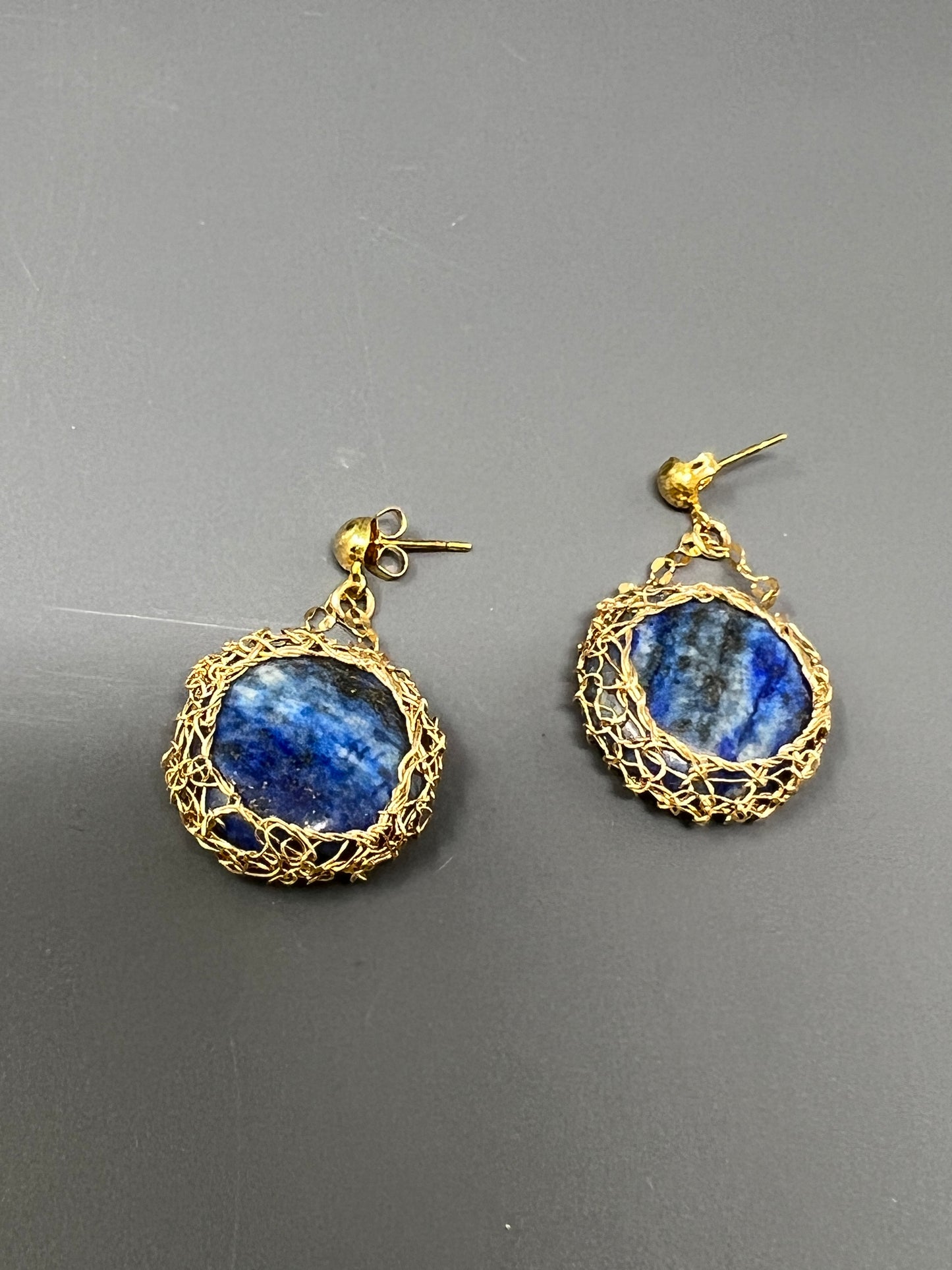 Lapis Lazuli Goldfilled Earrings