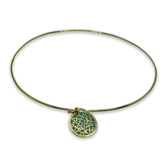 Metal Necklace with Charms