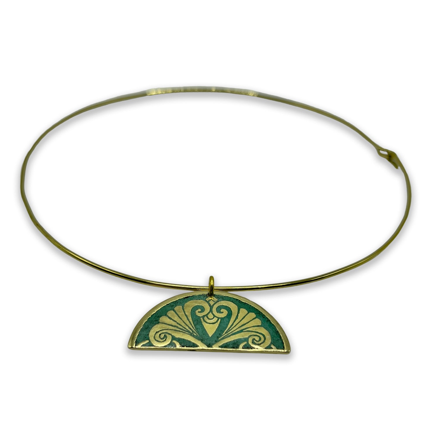 Metal Necklace with Charms
