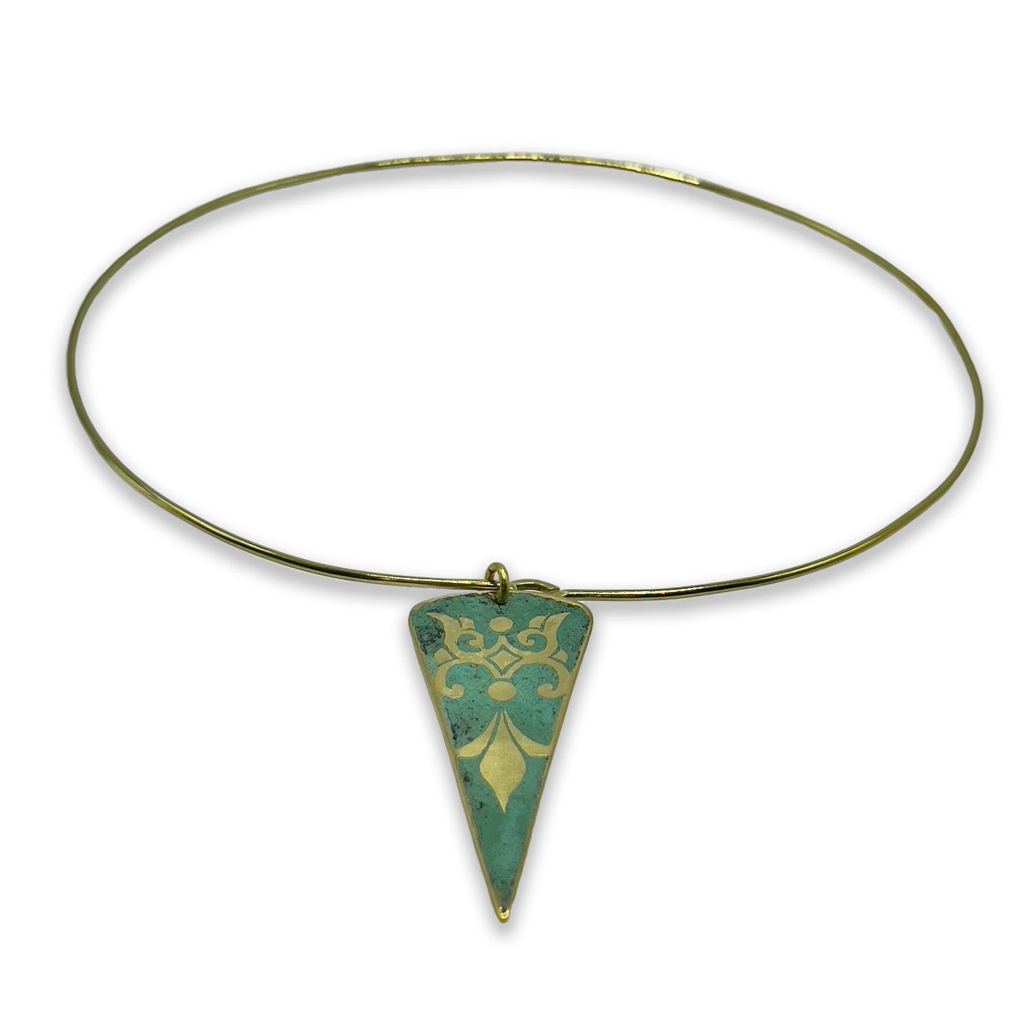Metal Necklace with Charms