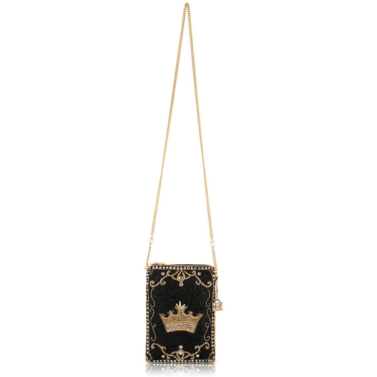 Royalty Gold Crown Mini Crossbody Handbag