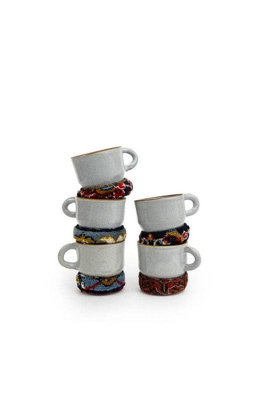 Kilim And Ceramic Mug: Blue
