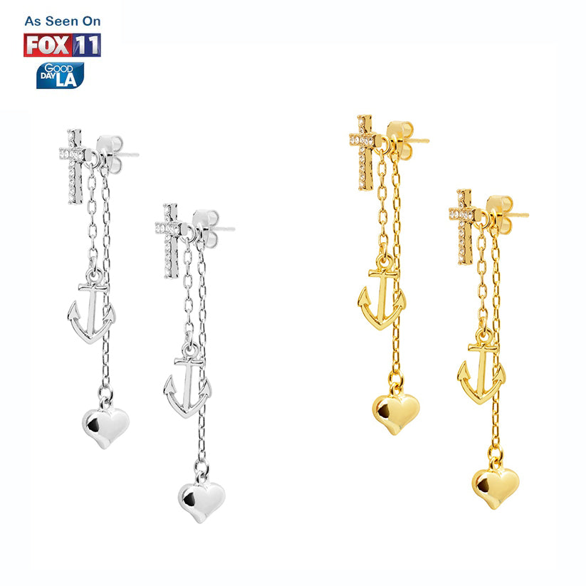 Trinity Earrings 3 in 1