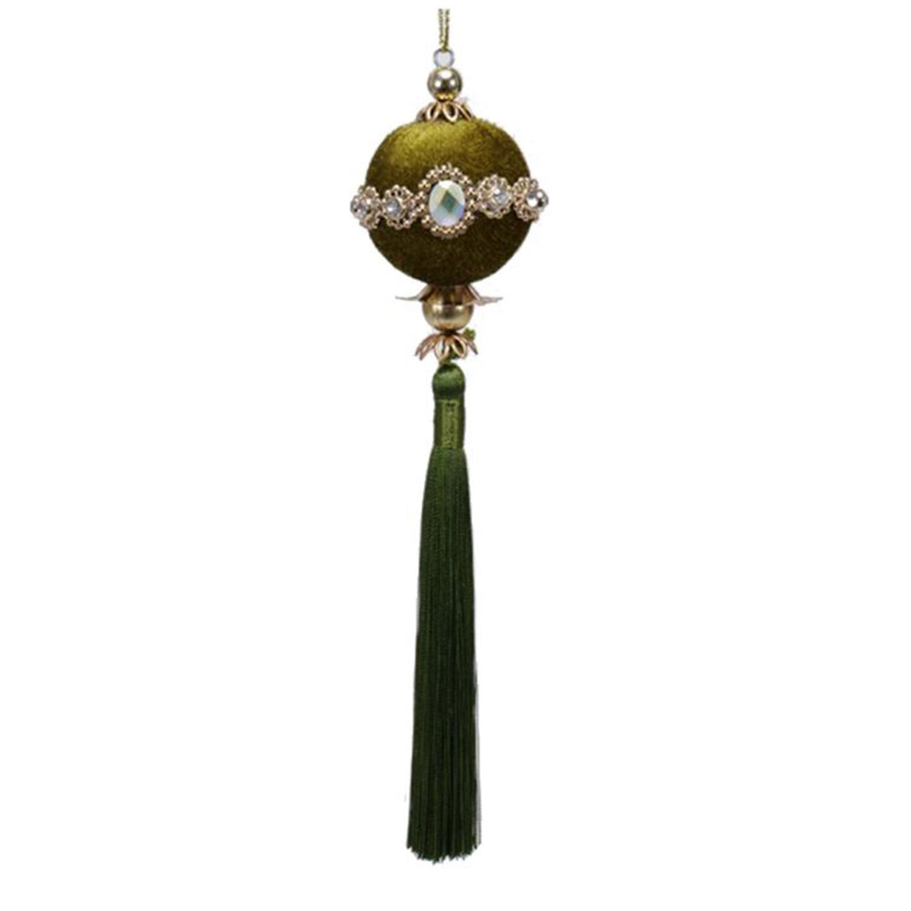Small Ball with Tassel Ornament
