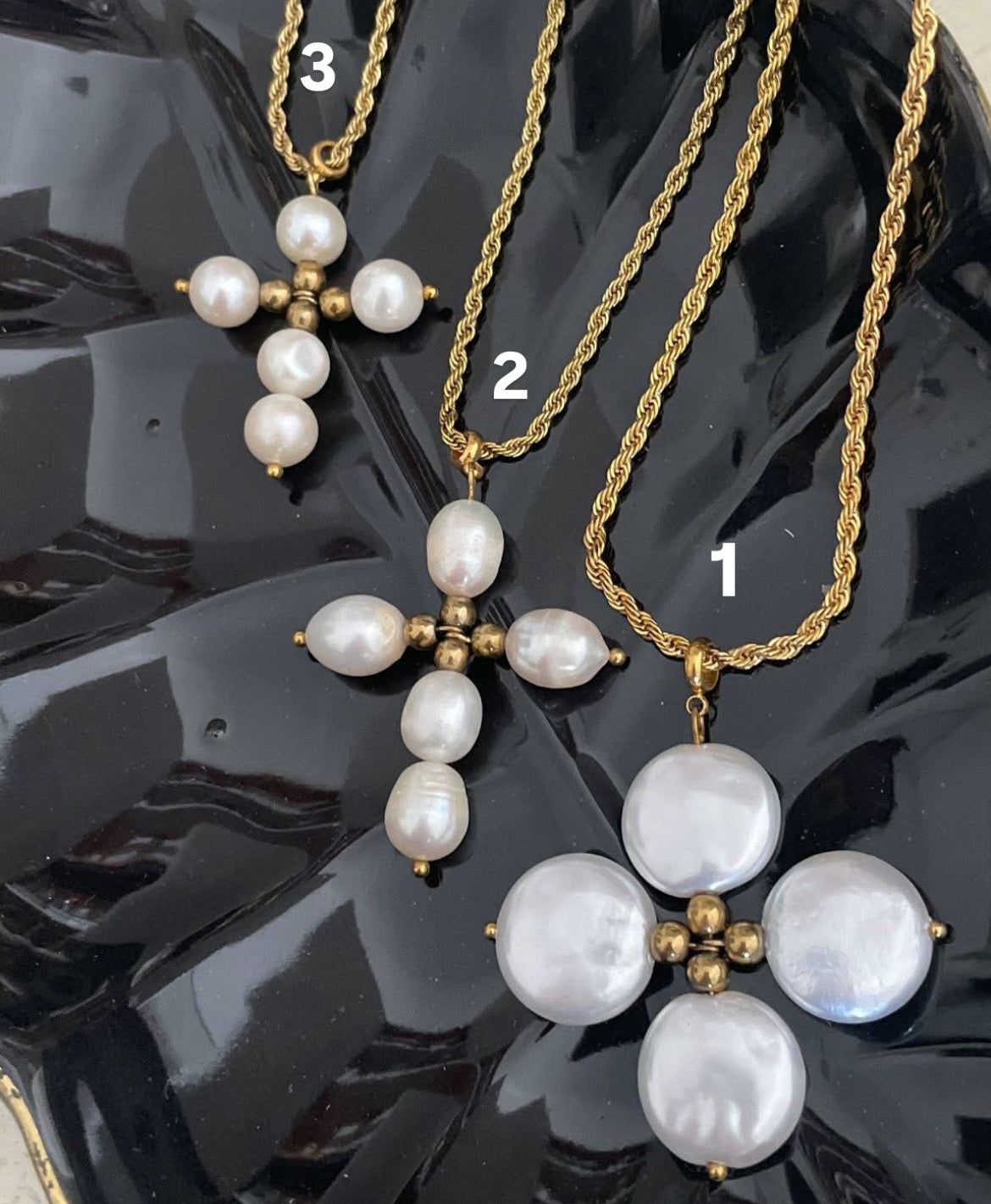 Pearl Cross Necklace