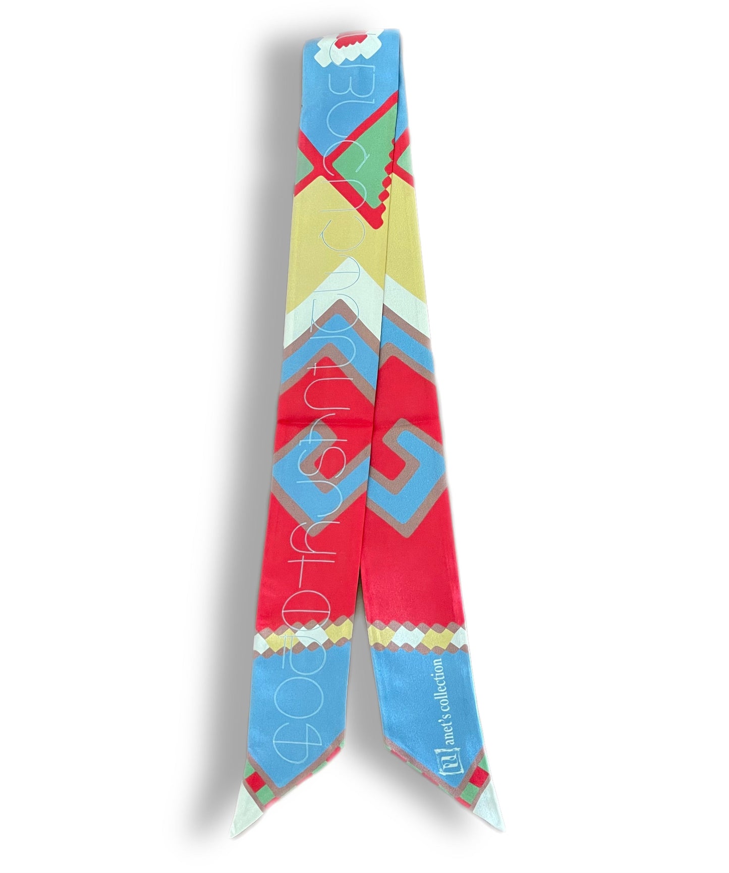 Armenian Alphabet and Rug Design Neck Bow - Lusanet Collective