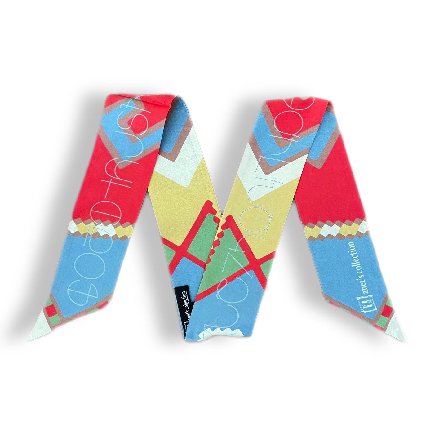 Armenian Alphabet and Rug Design Neck Bow - Lusanet Collective
