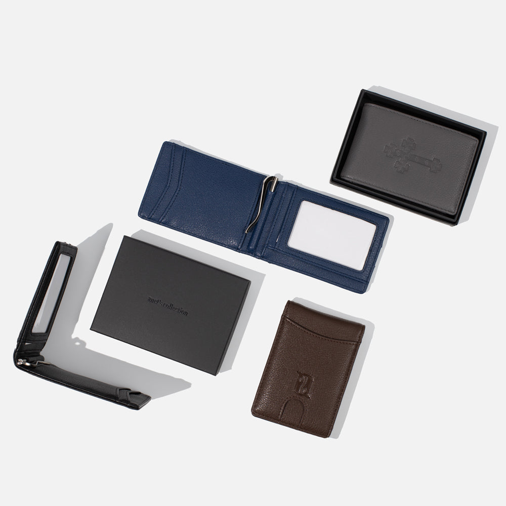 Cross- Khatchkar Men wallet - Lusanet Collective