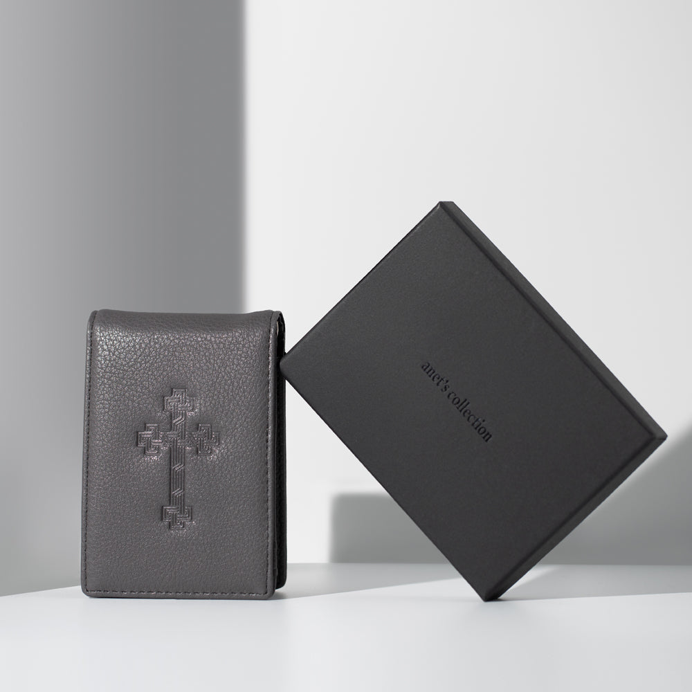 Cross- Khatchkar Men wallet - Lusanet Collective