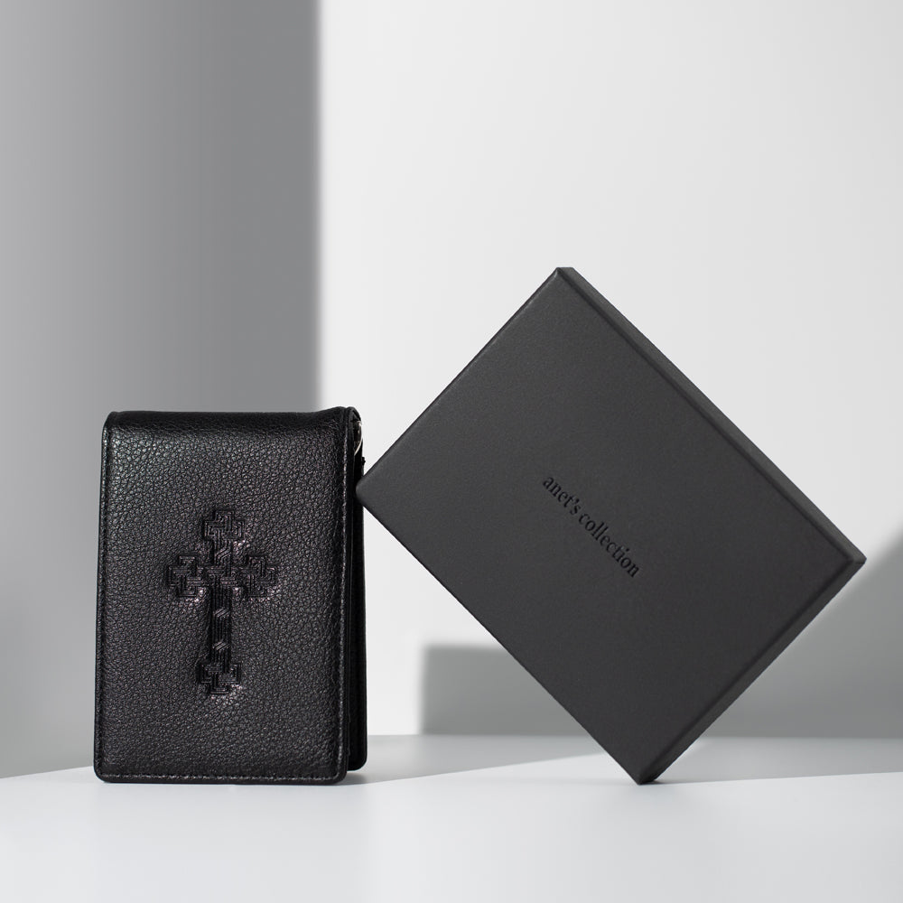 Cross- Khatchkar Men wallet - Lusanet Collective