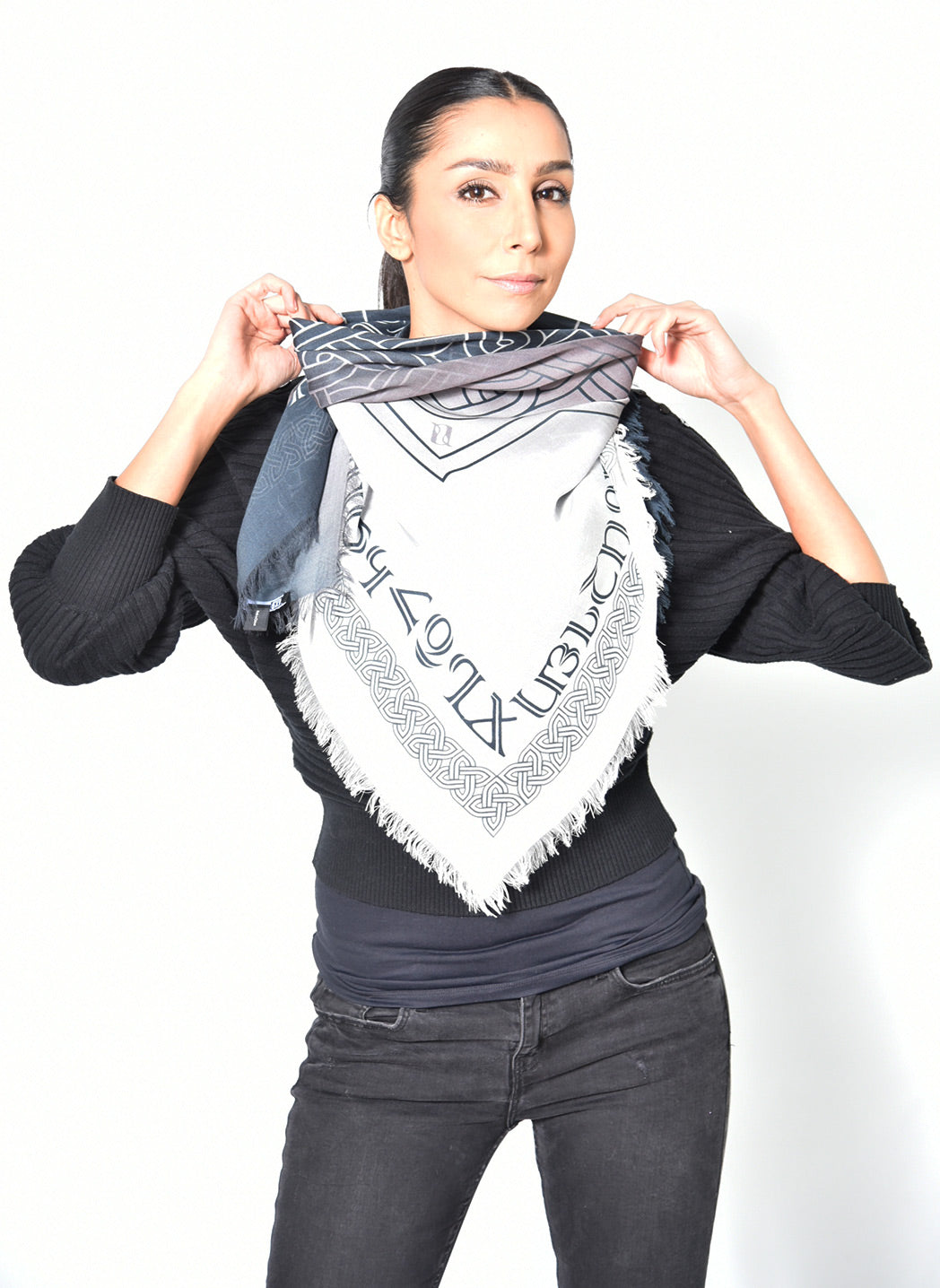 Armenian Alphabet and Eternity Scarf - Lusanet Collective