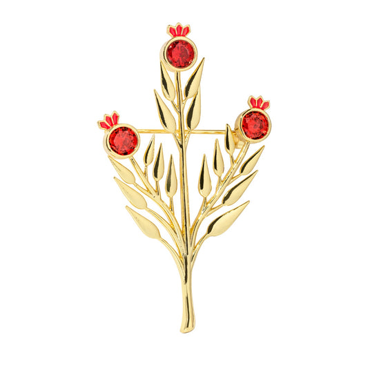 Pomegranate Branch Necklace - Lusanet Collective