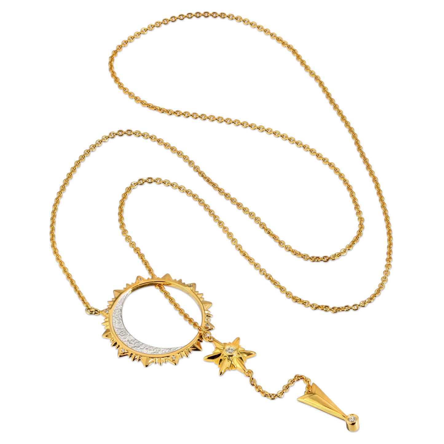 Shiny Stars: Sun, Moon & Stars Necklace