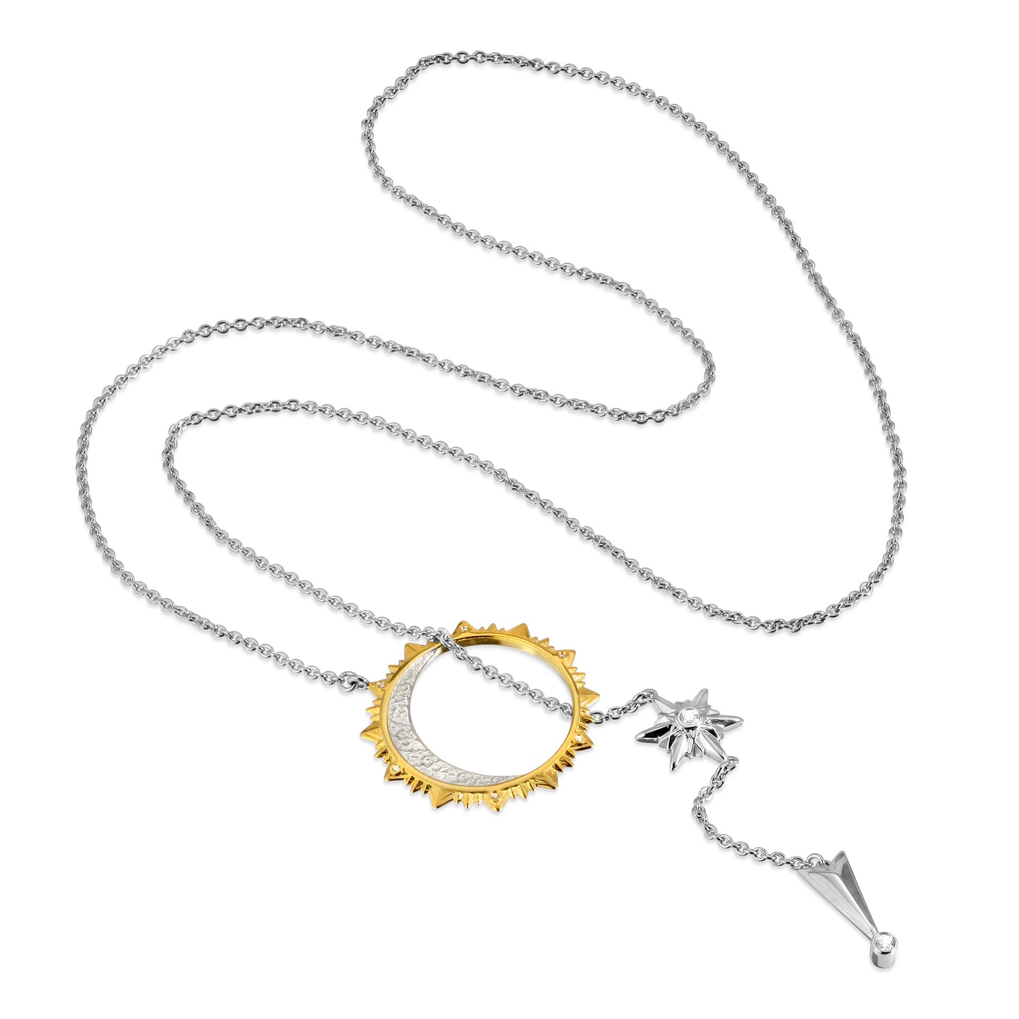 Shiny Stars: Sun, Moon & Stars Necklace
