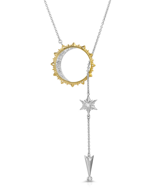 Shiny Stars: Sun, Moon & Stars Necklace