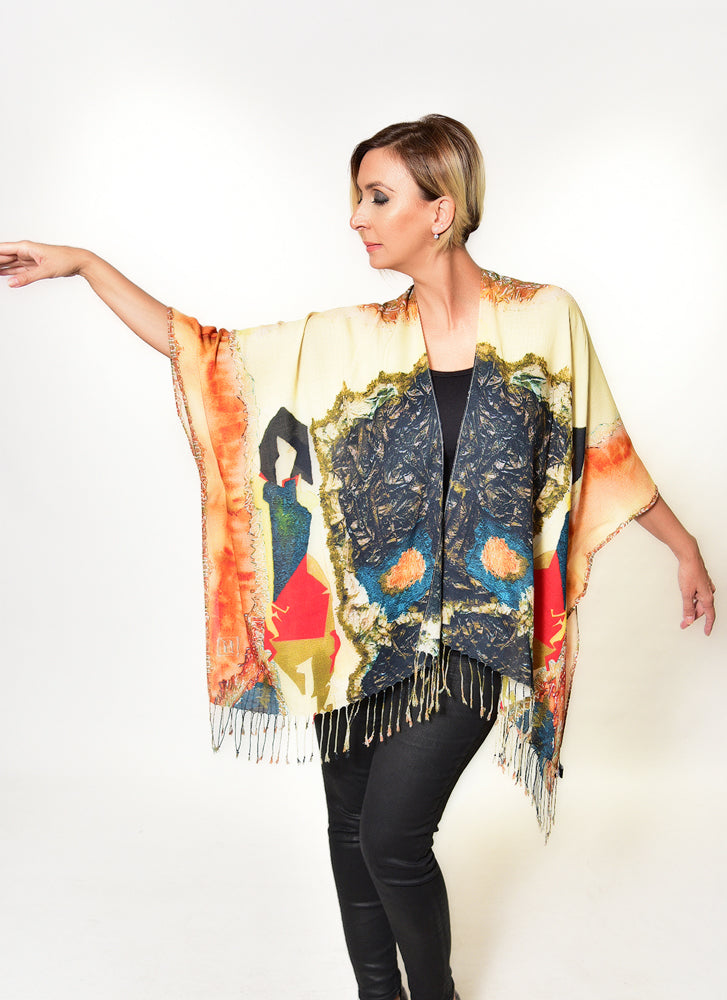 "Lady in Peridome" Kimono