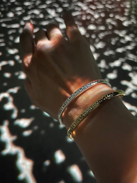 Armenian Alphabet Bracelet / Bangle - Lusanet Collective