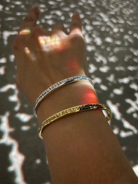 Armenian Alphabet Bracelet / Bangle - Lusanet Collective