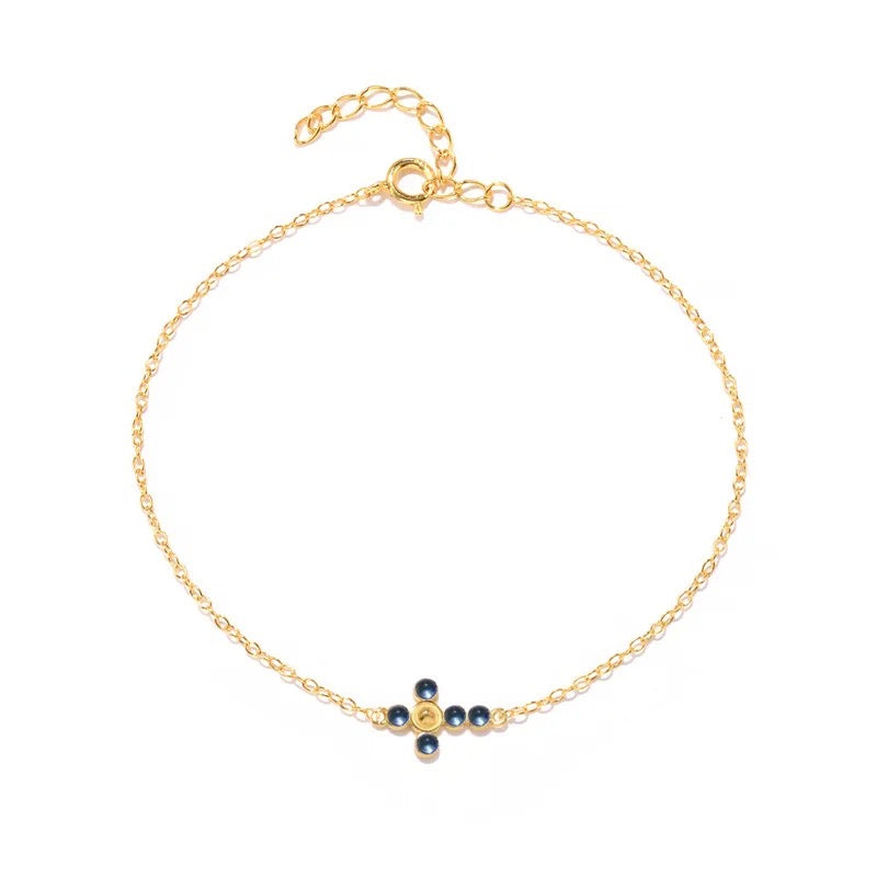 Cross jewelry set of Necklace, Earring and Bracelet