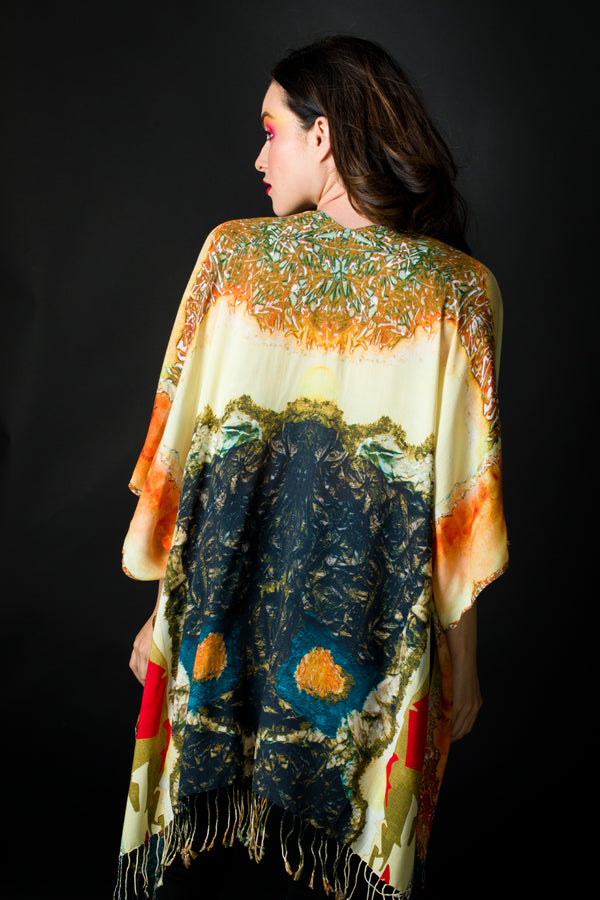 "Lady in Peridome" Kimono