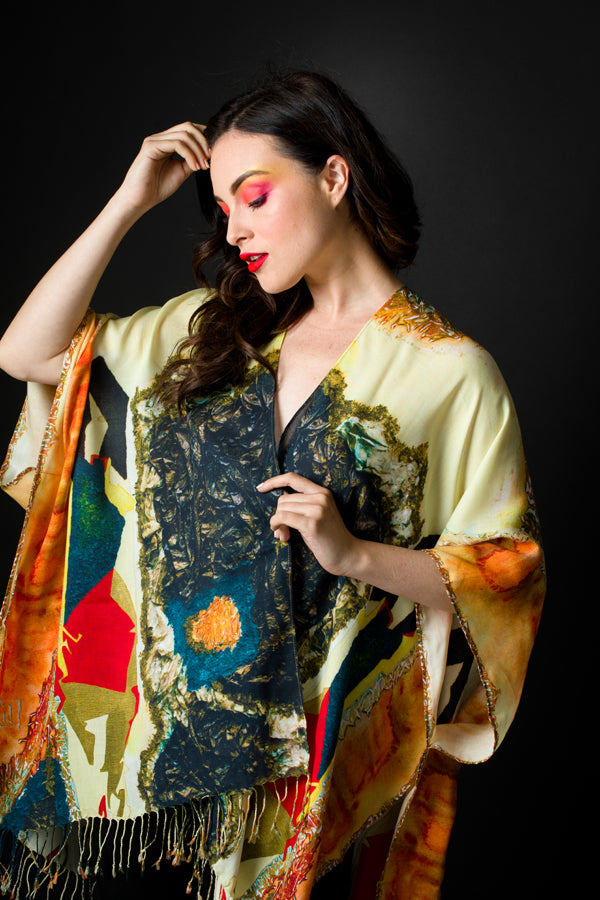 "Lady in Peridome" Kimono