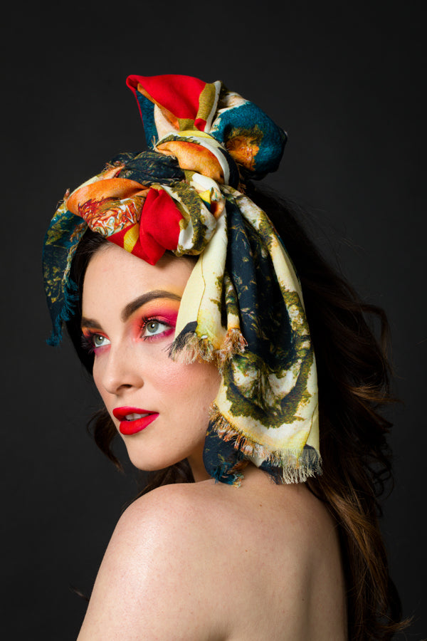 "The Lady in Peridome" Scarf - Lusanet Collective