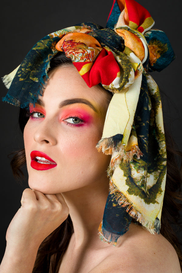 "The Lady in Peridome" Scarf - Lusanet Collective