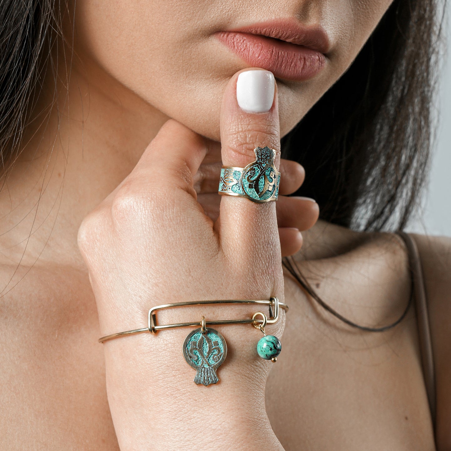 Pomegranate Patterns Bracelet - Lusanet Collective