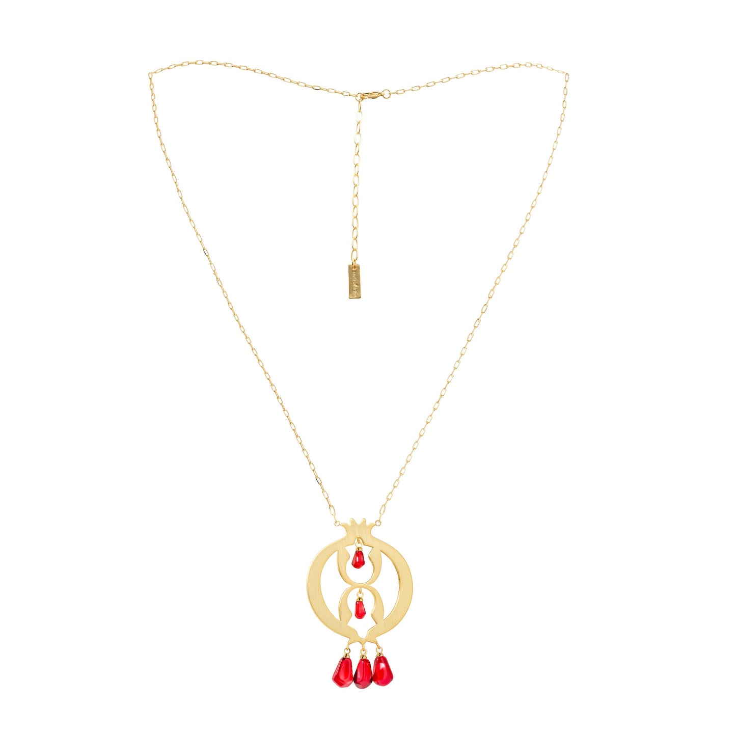 Pomegranate long Necklace - Lusanet Collective